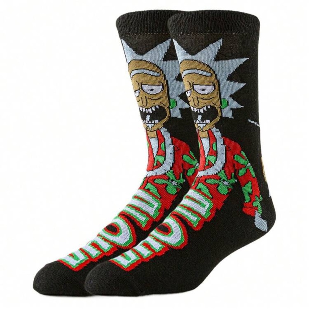•Rick & Morty• Graphic Mismatch Unisex Socks 3 for $21